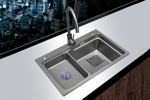 SHS6845NQH  Nanoparticles gray manual sink